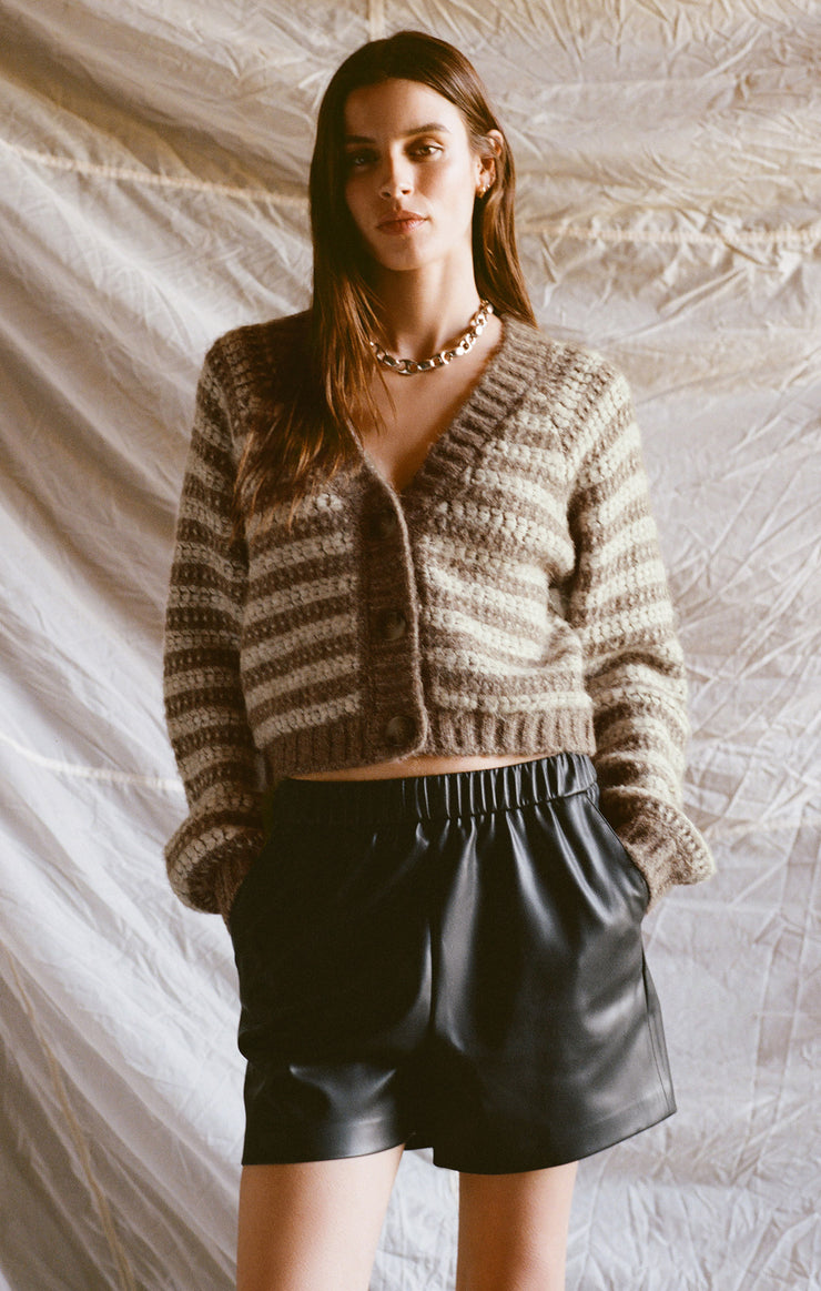 Sweaters Este Metallic Stripe Cardigan Este Metallic Stripe Cardigan