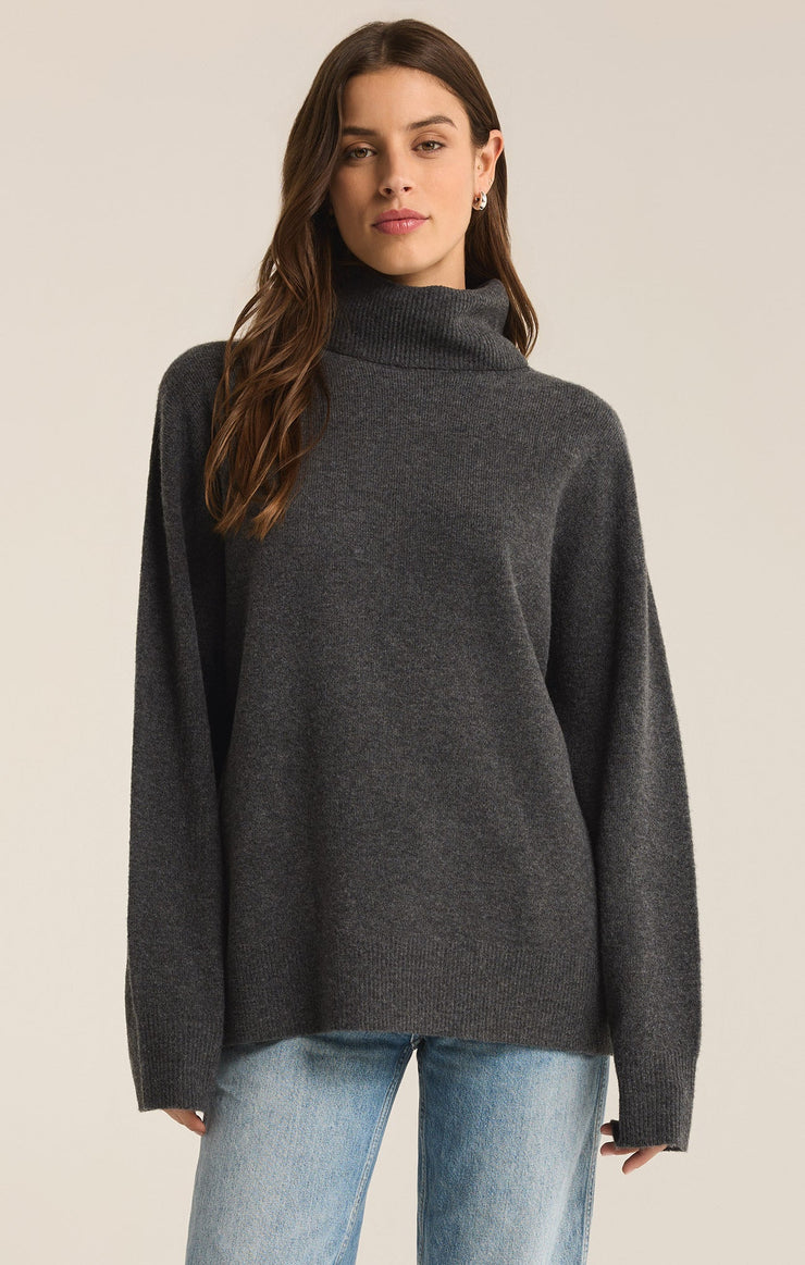 Sweaters Richie Turtleneck Sweater Charcoal Heather