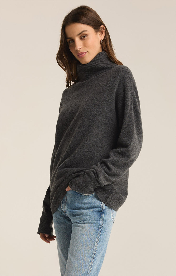 Sweaters Richie Turtleneck Sweater Charcoal Heather