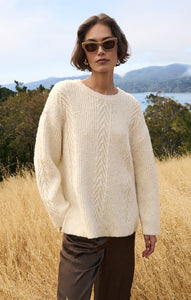 SweatersAll That Glitters Cable Knit Sweater Champagne