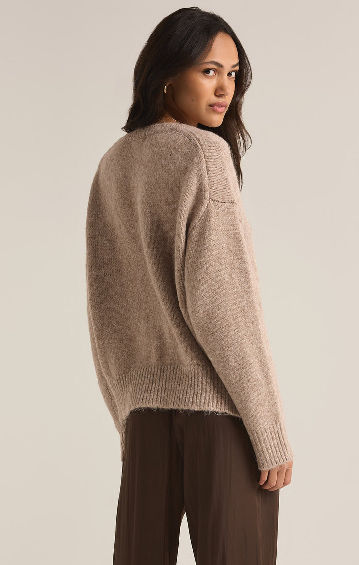 Sweaters All I want V-Neck Sweater Heather Taupe