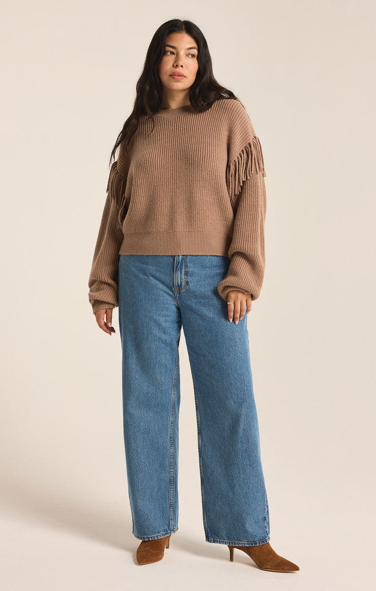 Sweaters On The Fringe Sweater Campfire