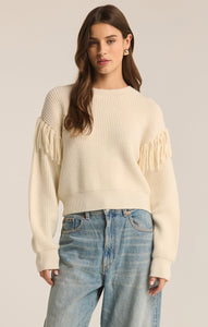 SweatersOn The Fringe Sweater Sea Salt