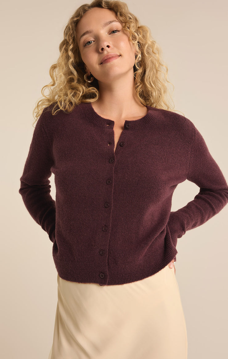 Sweaters Outlook Cardigan Berry Wine