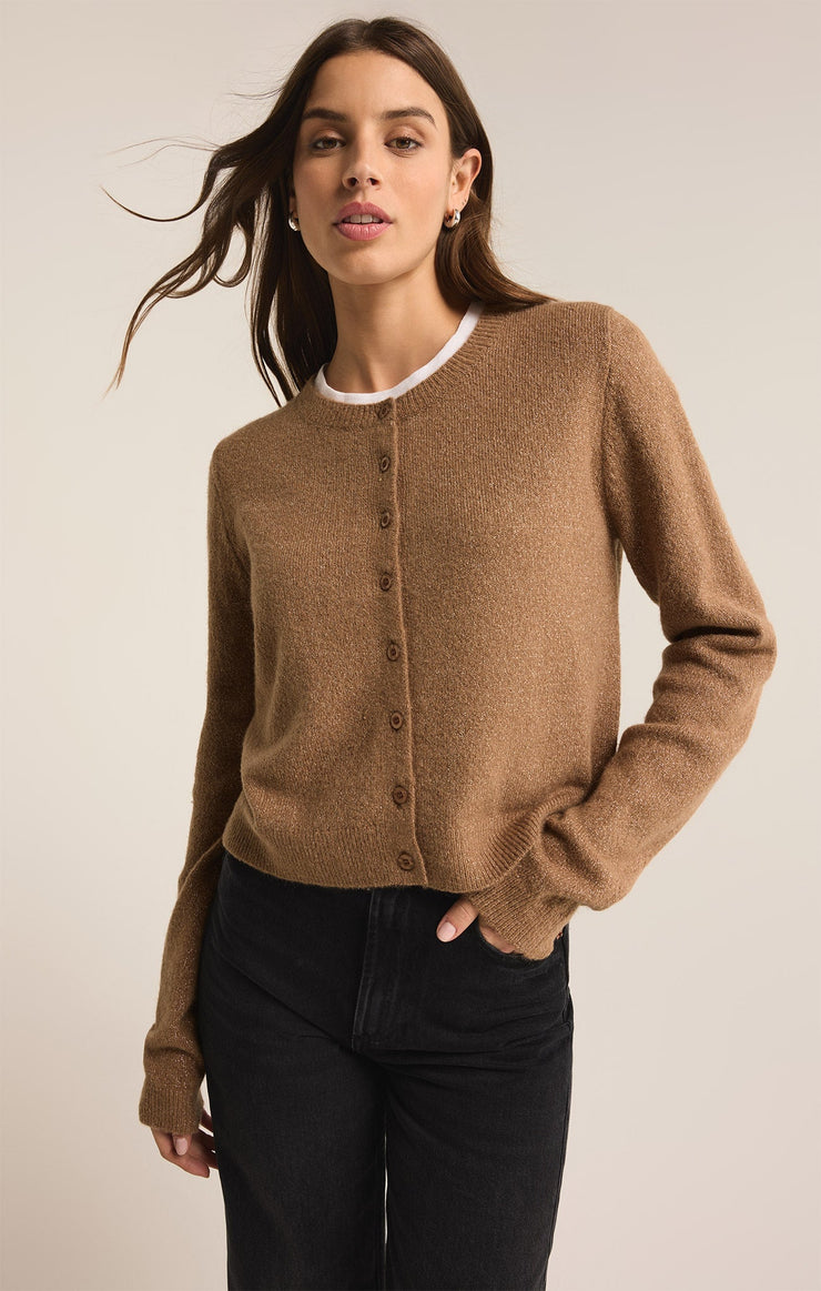 Sweaters Outlook Metallic Cardigan Campfire