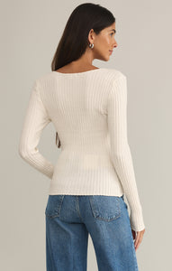 SweatersEmelie Button Up Sweater Sea Salt