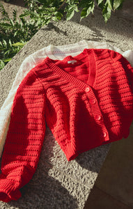 SweatersRomance Cardigan Cherry