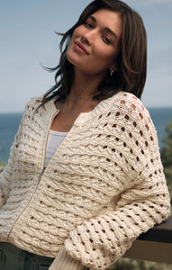 SweatersLiam Sweater Jacket Sea Salt