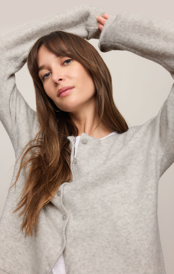 Sweaters Medina Cozy Cardigan Feather Grey