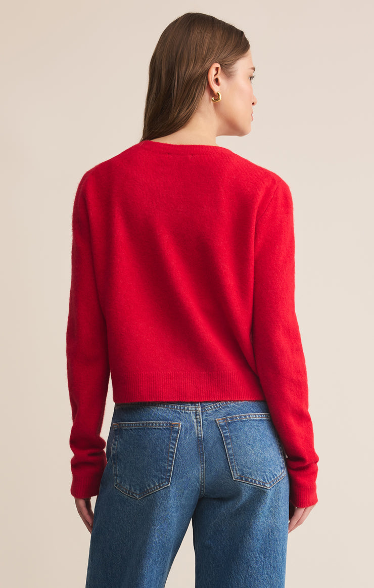Sweaters Medina Cozy Cardigan Festive Red