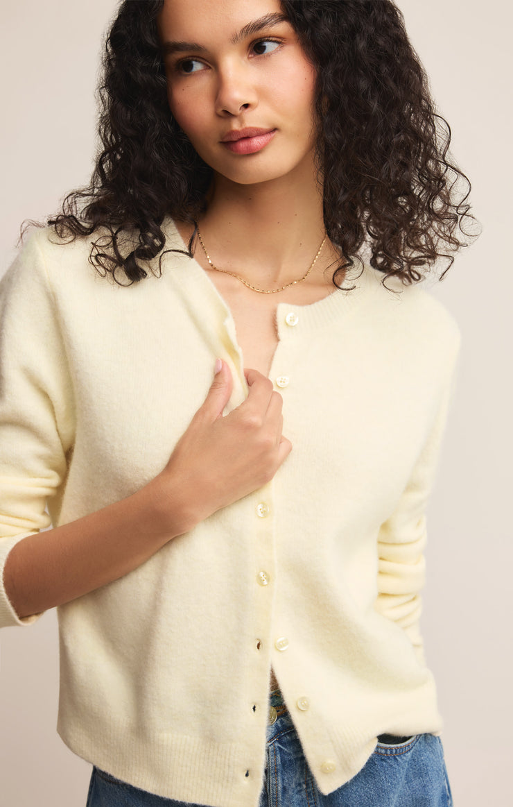Sweaters Medina Cozy Cardigan Mellow Yellow