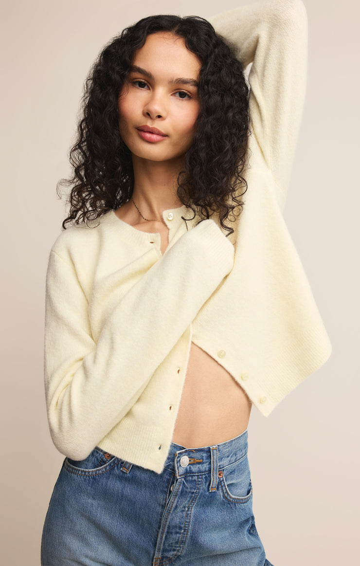 Sweaters Medina Cozy Cardigan Mellow Yellow