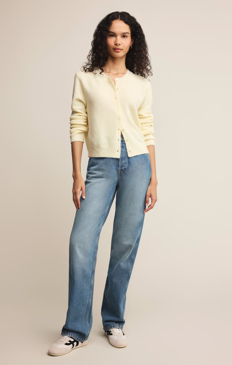Sweaters Medina Cozy Cardigan Mellow Yellow
