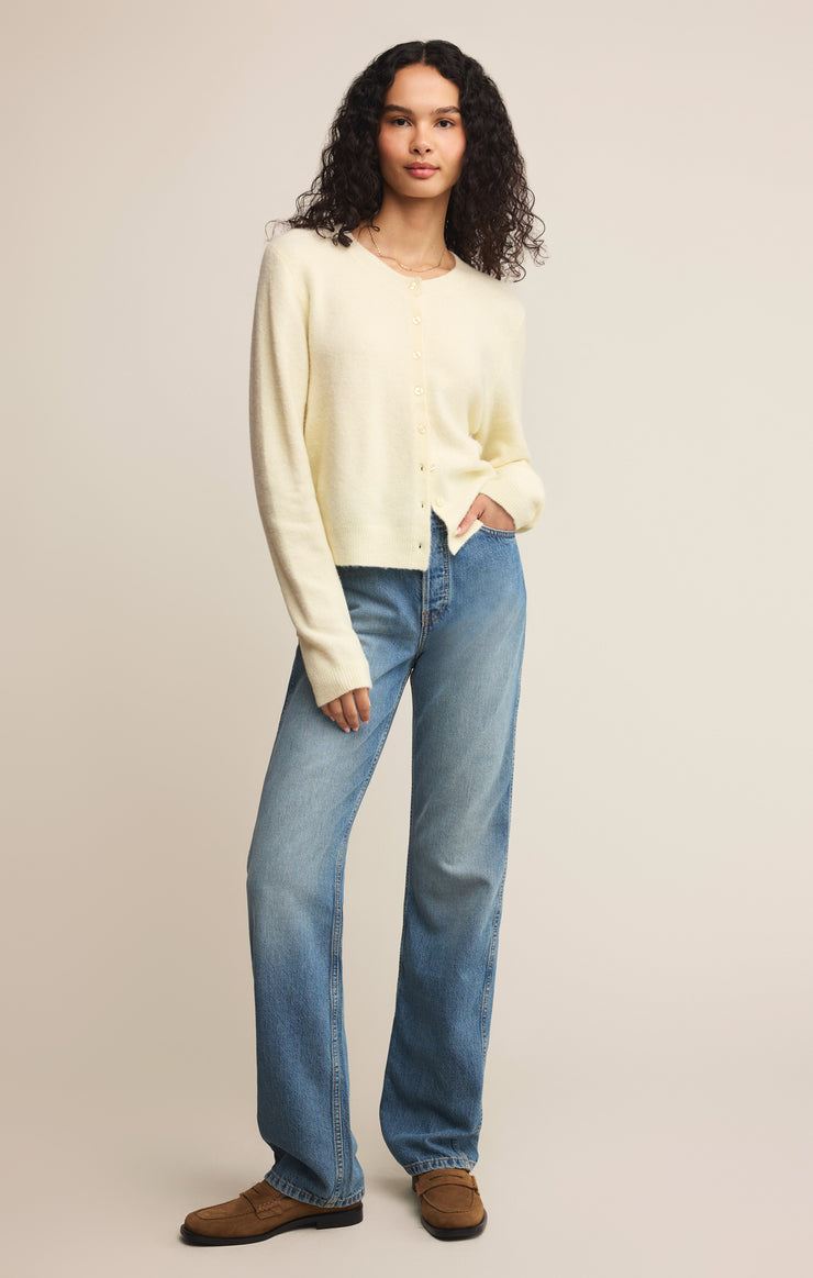 Sweaters Medina Cozy Cardigan Mellow Yellow