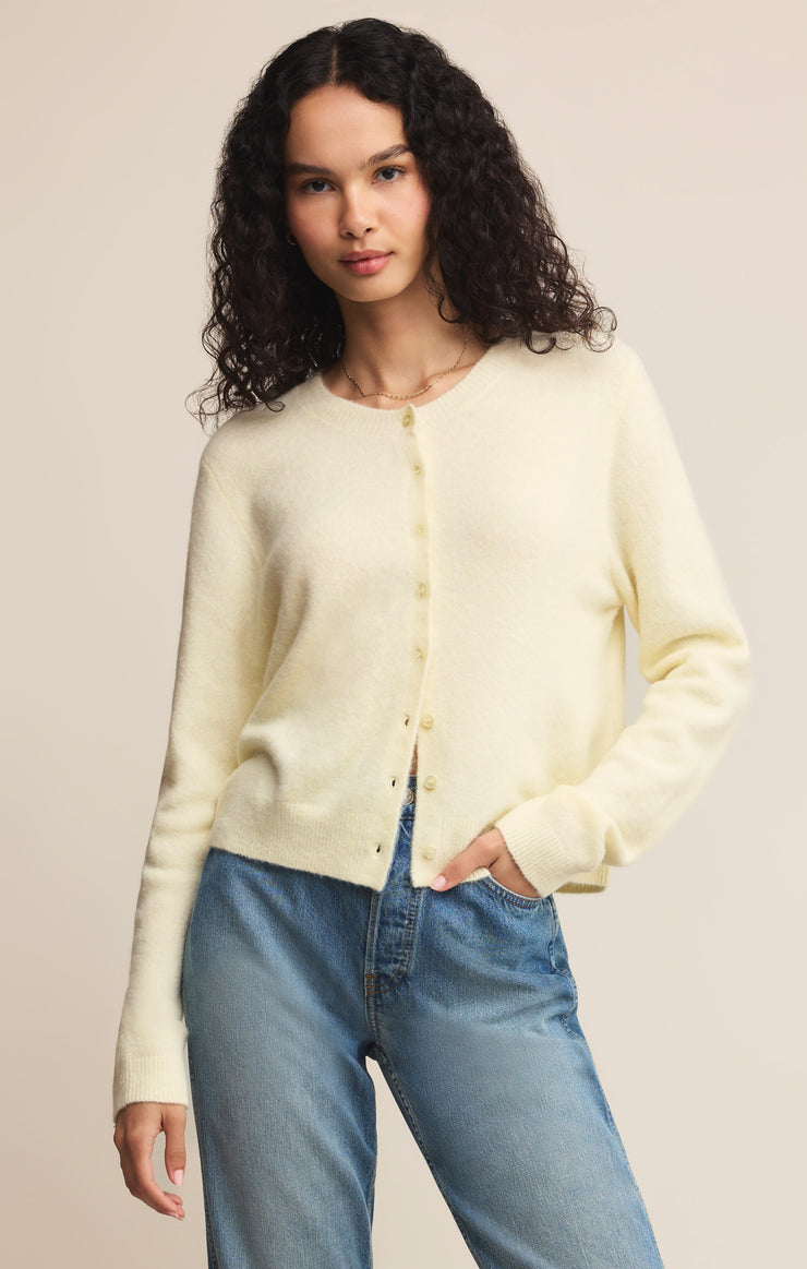 Sweaters Medina Cozy Cardigan Mellow Yellow