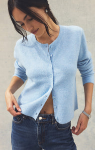 SweatersMedina Cozy Cardigan Serene Blue