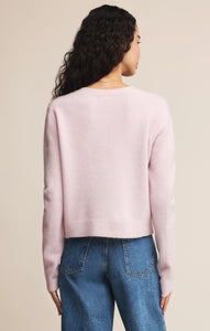 SweatersMedina Cozy Cardigan Washed Pink