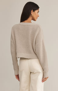 SweatersFleur Cropped Cardigan Parchment