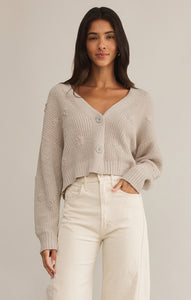 SweatersFleur Cropped Cardigan Parchment