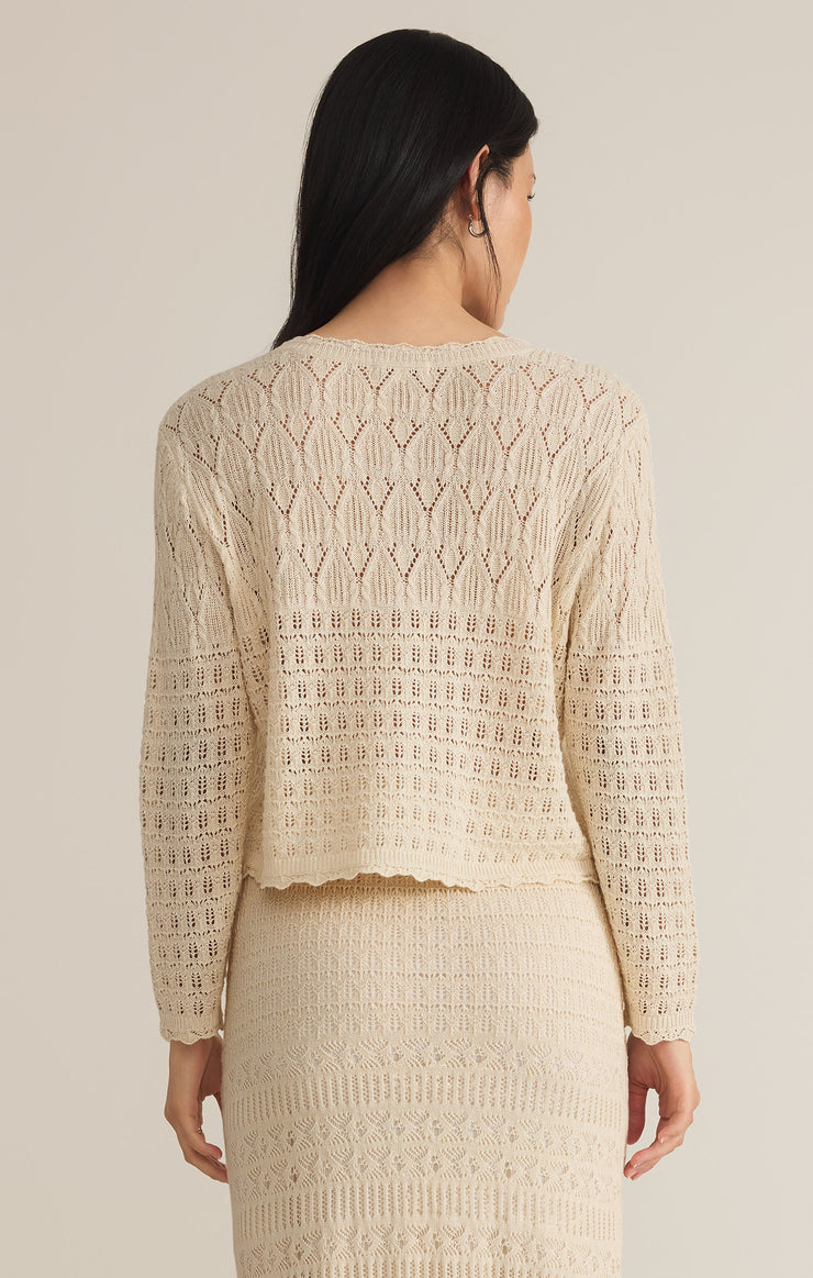 Sweaters Crochet Cardigan Sea Salt