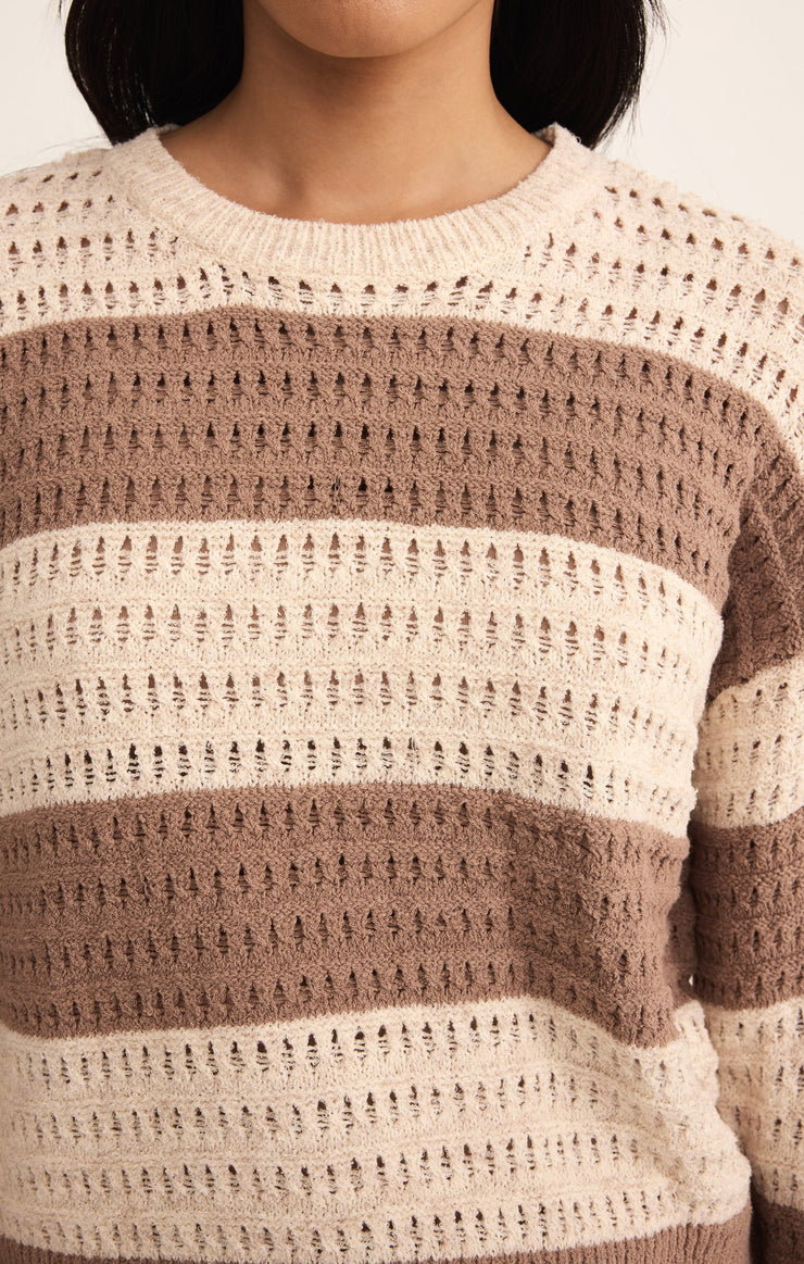 Sweaters Bonaparte Stripe Crochet Sweater Bonaparte Stripe Crochet Sweater