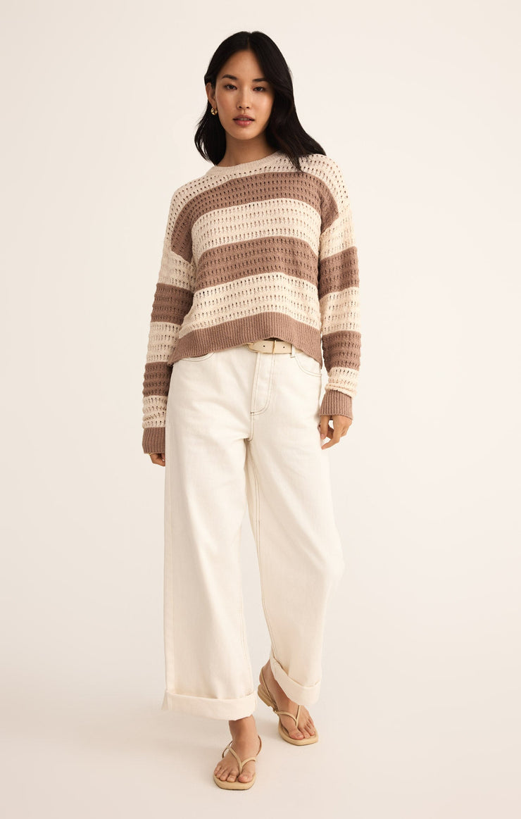 Sweaters Bonaparte Stripe Crochet Sweater Bonaparte Stripe Crochet Sweater