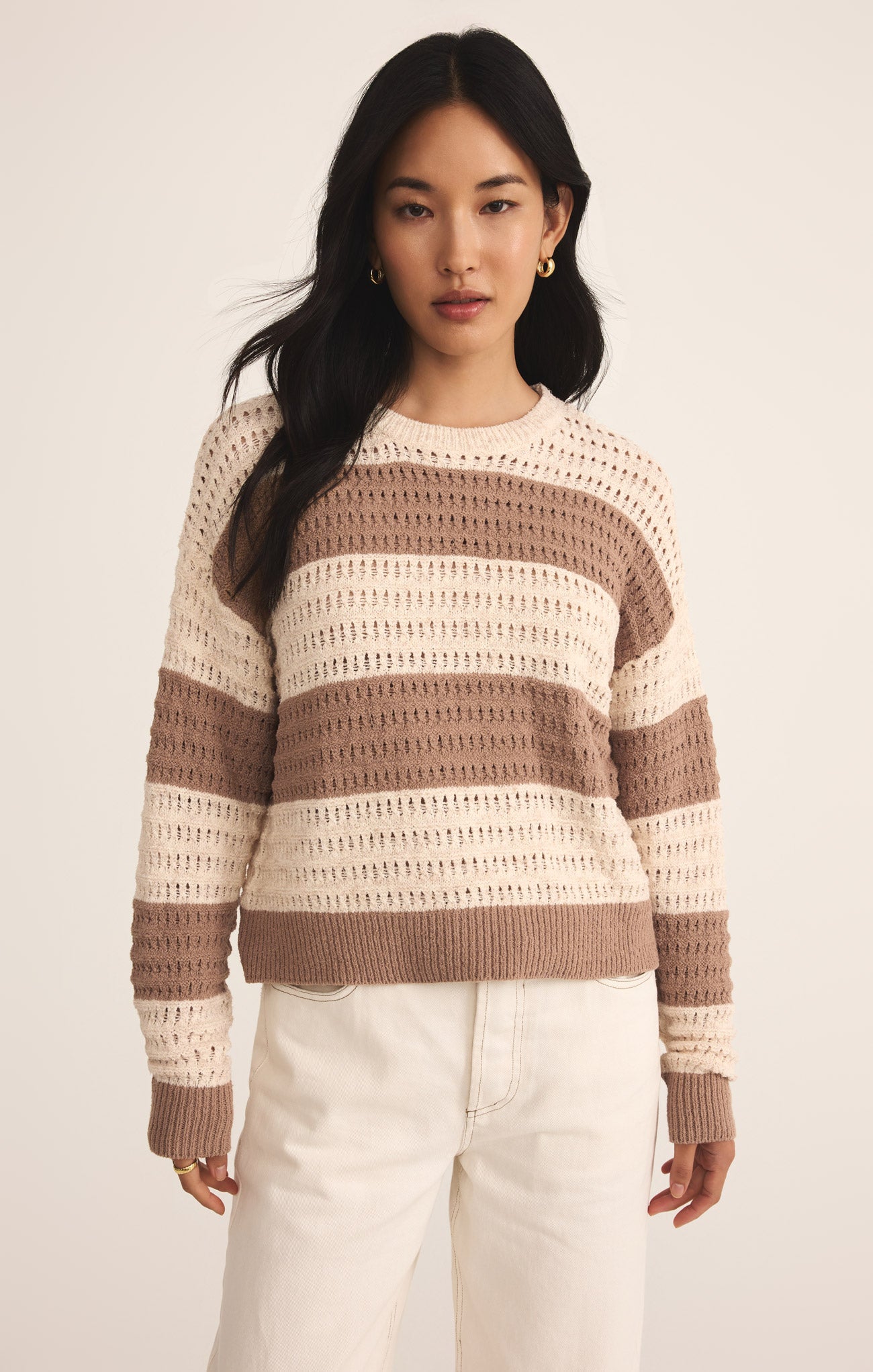 Bonaparte Stripe Crochet Sweater – Z SUPPLY