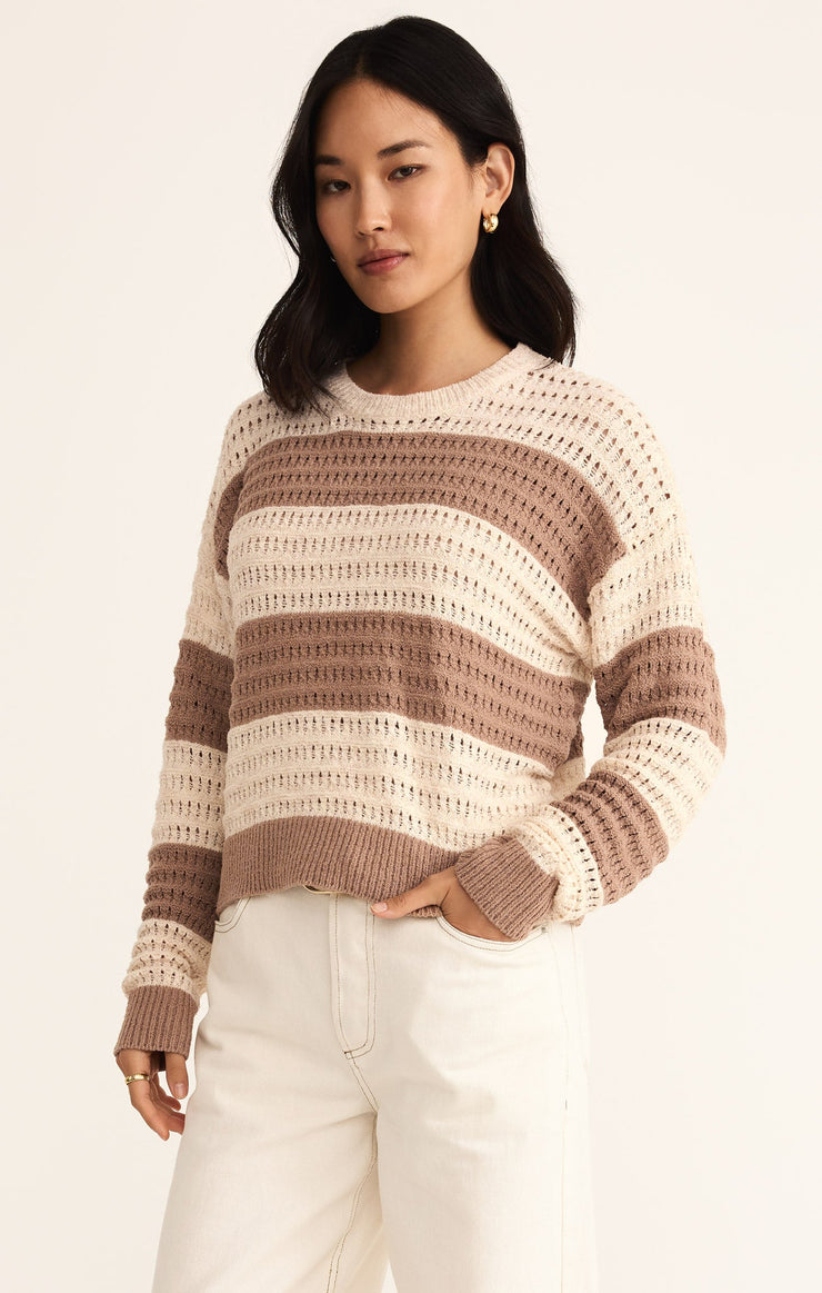 Sweaters Bonaparte Stripe Crochet Sweater Bonaparte Stripe Crochet Sweater