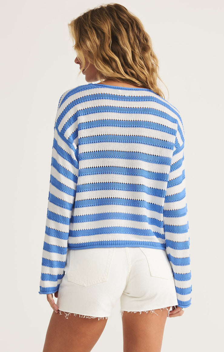 Prado Stripe Pointelle Sweater