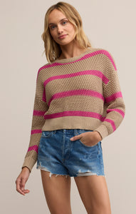 SweatersBroadbeach Striped Sweater Biscuit