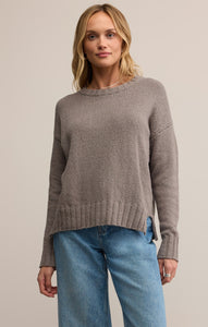SweatersBeck Textured Cotton Sweater Light Tavern