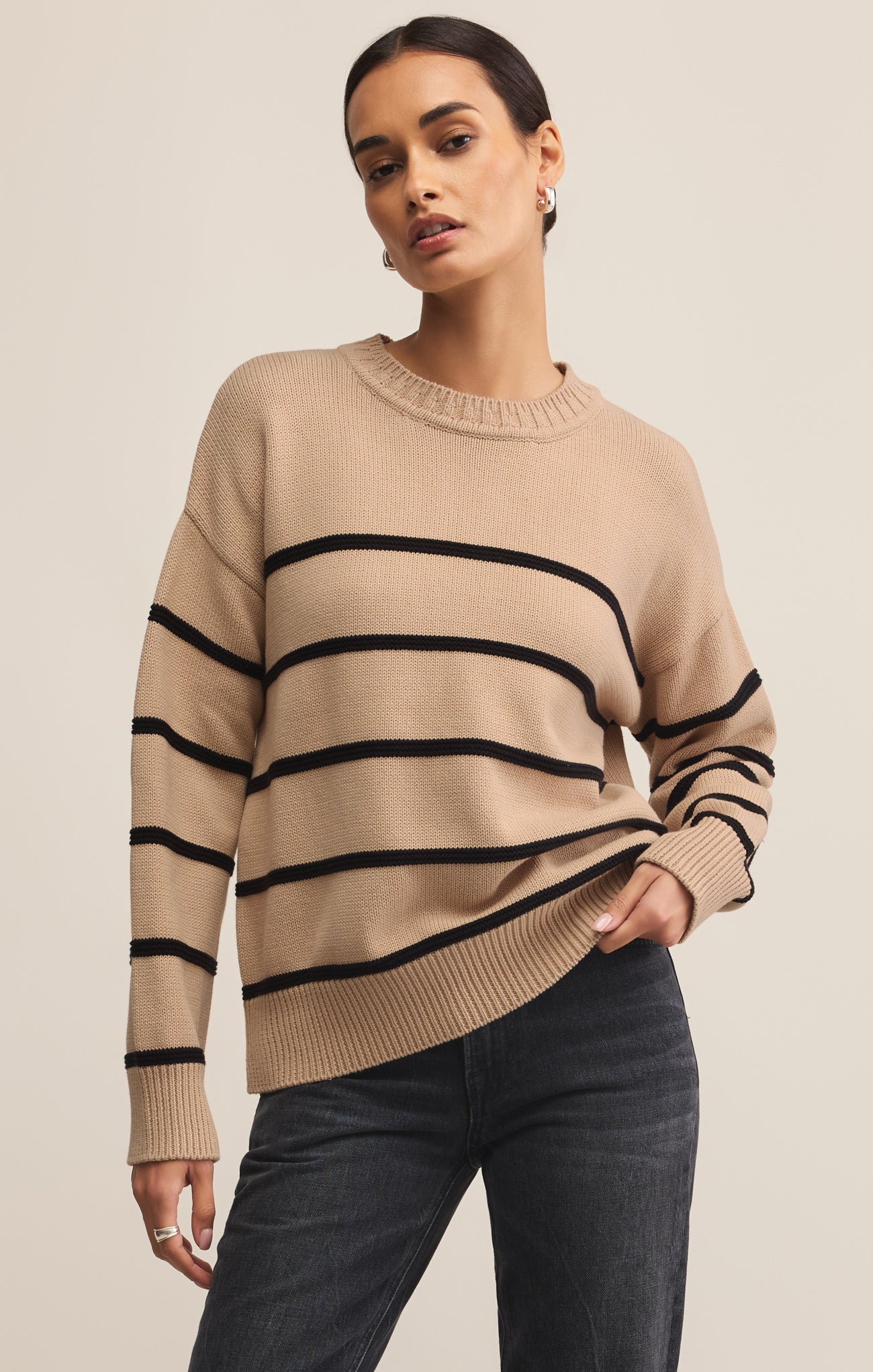 Boyfriend Striped Cotton Sweater – Z SUPPLY
