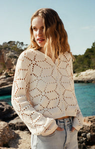 SweatersRosalyn Diamond Sweater Cardigan Crystal