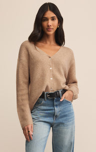 SweatersEmile V-Neck Cardigan Biscuit