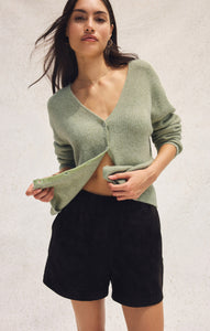 SweatersEmile V-Neck Cardigan Bay Leaf