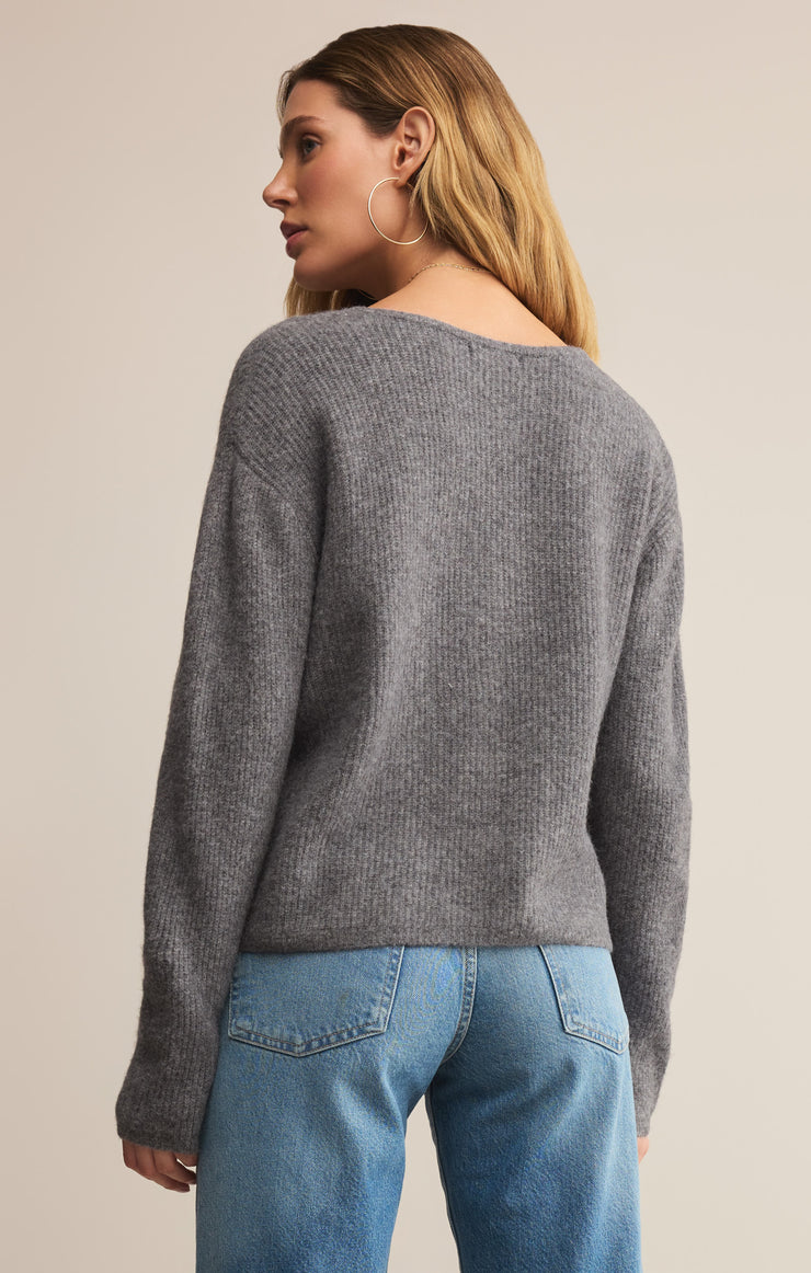 Sweaters Emile V-Neck Cardigan Classic Heather Grey