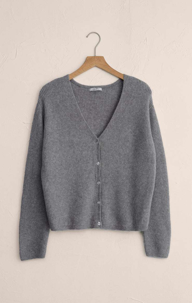 Sweaters Emile V-Neck Cardigan Classic Heather Grey