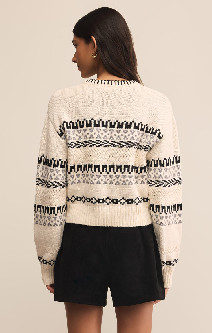 Sweaters Perci Fair Isle Sweater Crystal