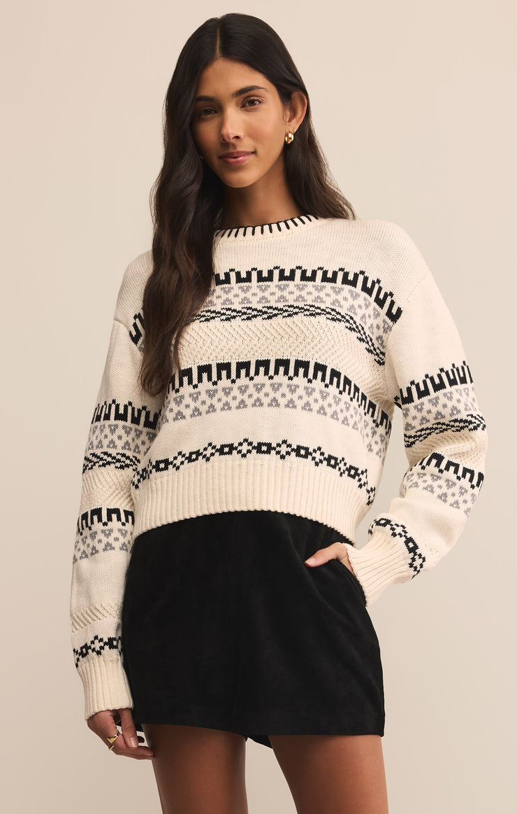 Sweaters Perci Fair Isle Sweater Crystal
