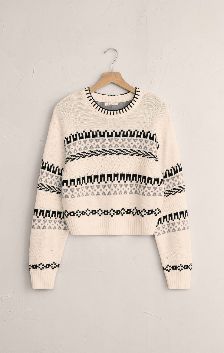 Sweaters Perci Fair Isle Sweater Crystal