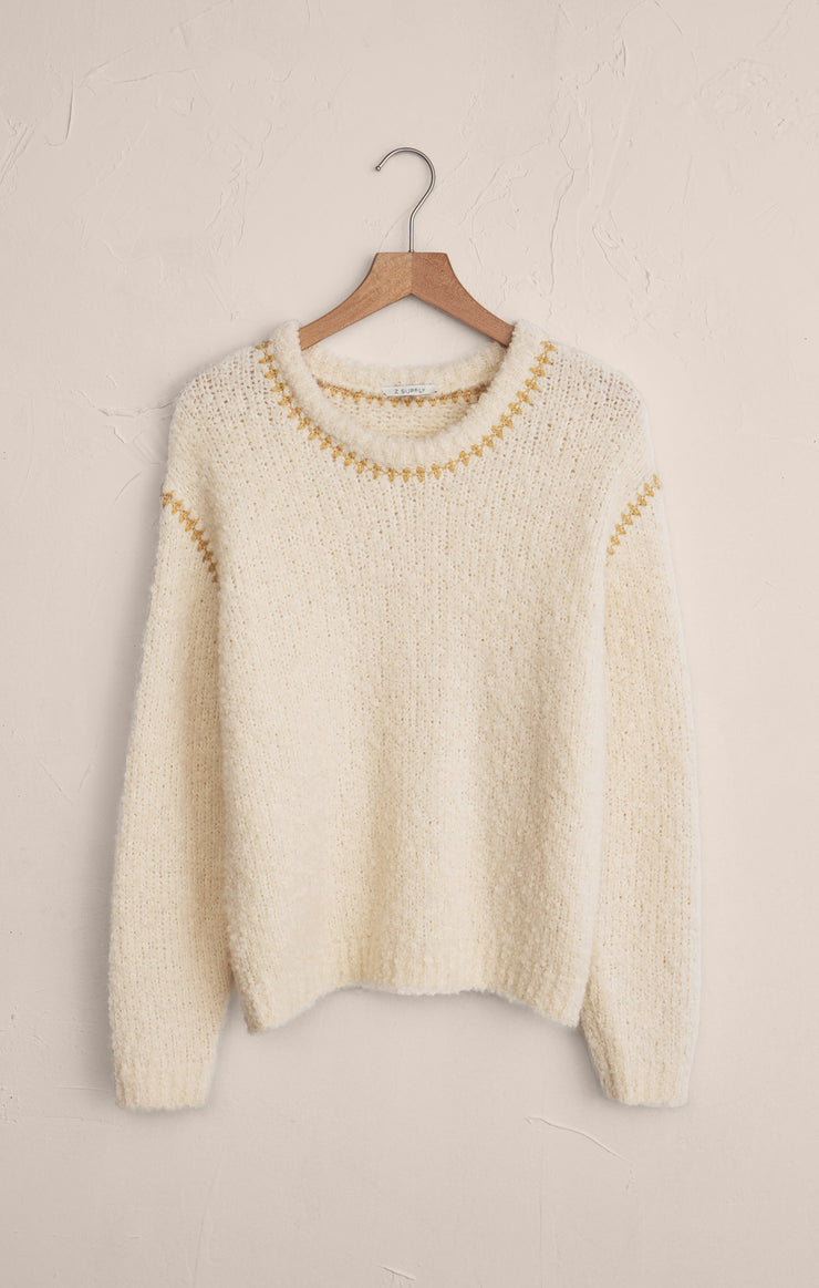 Sweaters Romnie Whipstitch Sweater Crystal