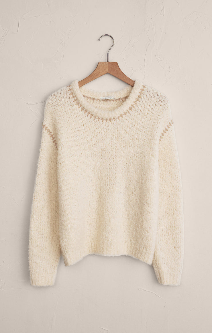 Sweaters Romnie Whipstitch Sweater Crystal
