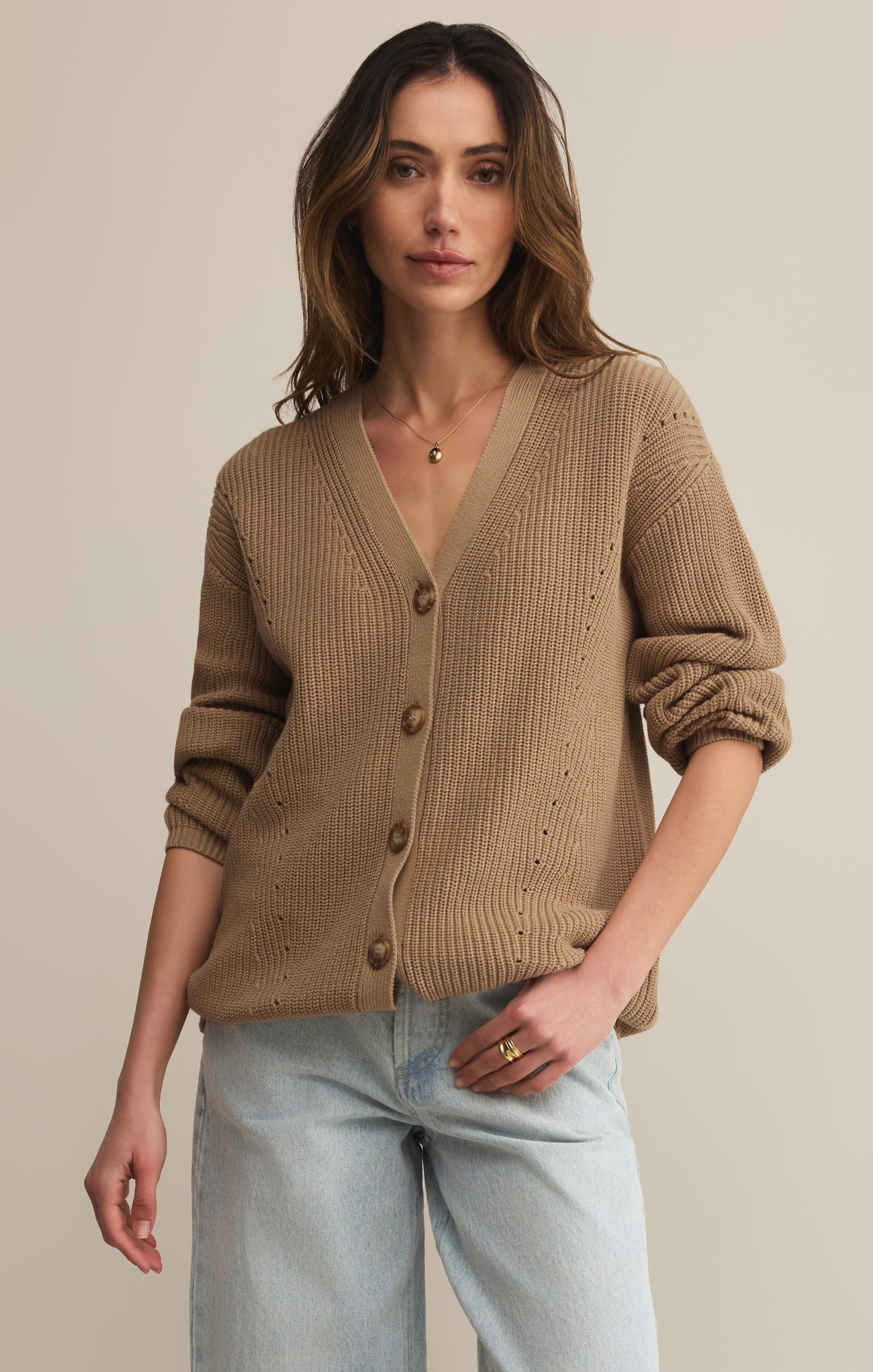 トップス deuxiemeclasse 2025SS FF30 GIZA CARDIGAN Deuxieme Classe 2025SS Navy GIZA Cardigan with Tags