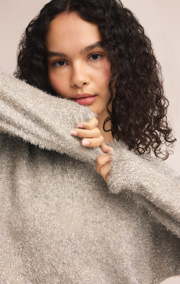 Sweaters Tinseltown Boyfriend Sweater Silver