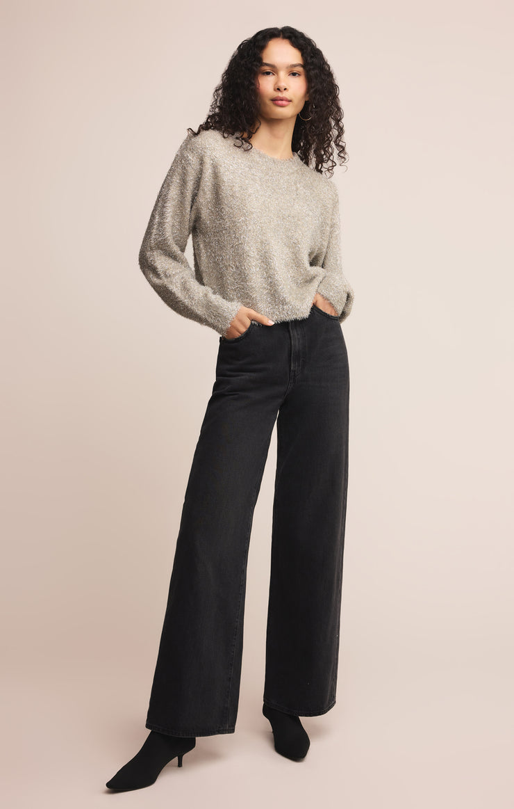 Sweaters Tinseltown Boyfriend Sweater Silver