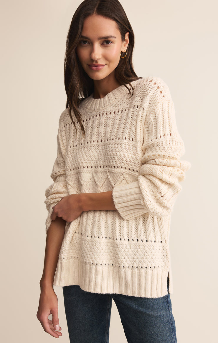 Sweaters Cento Cable Knit Sweater Warm White