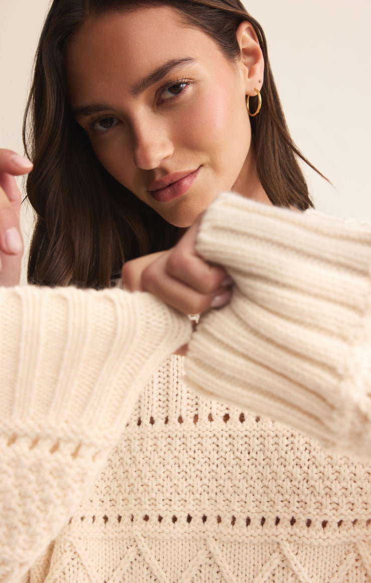 Sweaters Cento Cable Knit Sweater Warm White