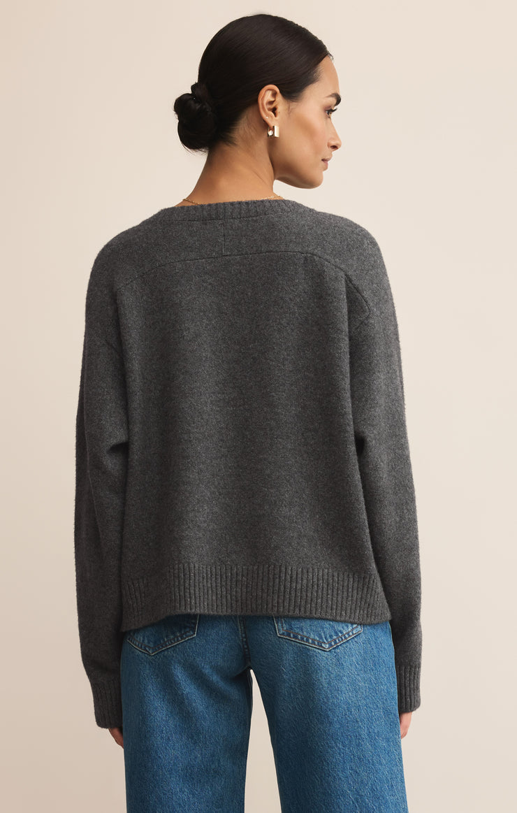 Sweaters Eloise V-Neck Sweater Charcoal Heather