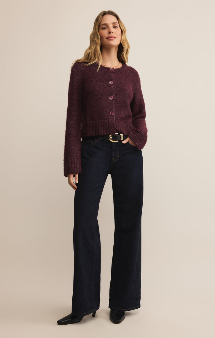Sweaters Breen Crop Cardigan Merlot