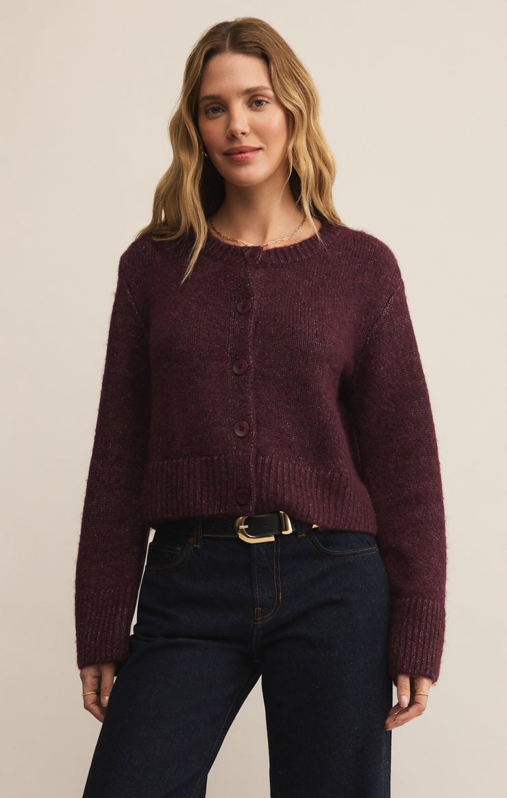 Sweaters Breen Crop Cardigan Merlot